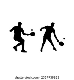 Pickleball paddle Printable Vector Illustration. Pickleball Paddles and Ball Vector, Pickleball Clipart, Pickleball Bat Symbol