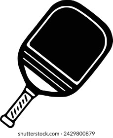 Pickleball paddle Printable Vector Illustration. Pickleball Paddles and Ball Vector, Pickleball Clipart, Bat Symbol, icon, Logo, High quality vector