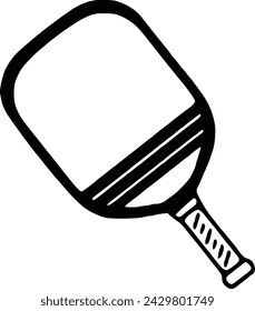 Pickleball paddle Printable Vector Illustration. Pickleball Paddles and Ball Vector, Pickleball Clipart, Bat Symbol, icon, Logo, High quality vector