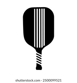 Pickleball paddle silhouette vector. Pickleball vector. Pickleball paddle with ball flat vector icon. Pickleball club and icons vector illustration