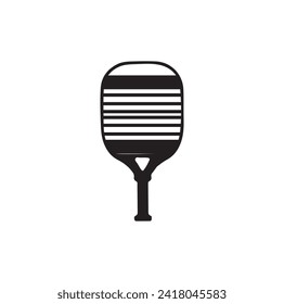 PICKLEBALL PADDLE SILHOUETTE VECTOR ILLUSTRATION