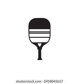 PICKLEBALL PADDLE SILHOUETTE VECTOR ILLUSTRATION