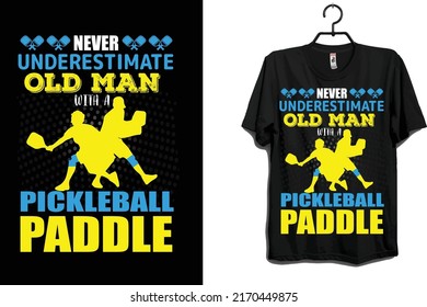 
Pickleball paddle T Shirt design