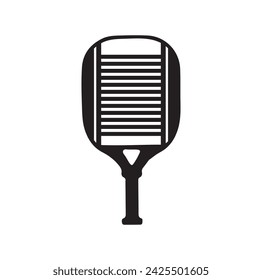 Pickleball paddle Vector Illustration. Pickleball Paddle and Ball Vector,  Clipart of Pickleball, Pickleball Bat and Symbol