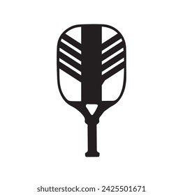 Pickleball paddle Vector Illustration. Pickleball Paddle and Ball Vector,  Clipart of Pickleball, Pickleball Bat and Symbol