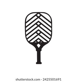 Pickleball paddle Vector Illustration. Pickleball Paddle and Ball Vector,  Clipart of Pickleball, Pickleball Bat and Symbol