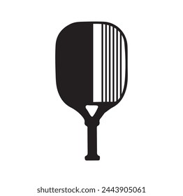 Pickleball paddle Vector Illustration. Pickleball Paddle and Ball Vector,  Clipart of Pickleball, Pickleball Bat and Symbol