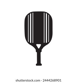 Pickleball paddle Vector Illustration. Pickleball Paddle and Ball Vector,  Clipart of Pickleball, Pickleball Bat and Symbol