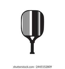 Pickleball paddle Vector Illustration. Pickleball Paddle and Ball Vector,  Clipart of Pickleball, Pickleball Bat and Symbol
