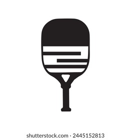 Pickleball paddle Vector Illustration. Pickleball Paddle and Ball Vector,  Clipart of Pickleball, Pickleball Bat and Symbol