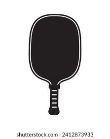 Pickleball Paddles Black Vector Design