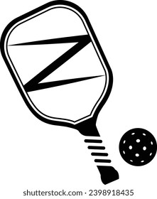 Pickleball Paddles Sign Symbol Icon Vector Illustration. EPS-10.