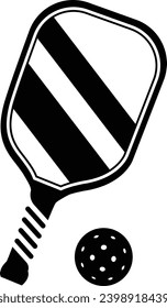 Pickleball Paddles Sign Symbol Icon Vector Illustration. EPS-10.