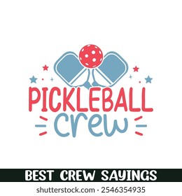 Equipo de jugadores de Pickleball diciendo diseños, equipo de equipo diciendo diseños