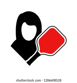 pickleball player symbol