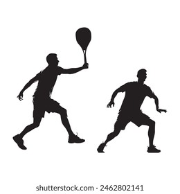 pickleball player vector  art Illustration 