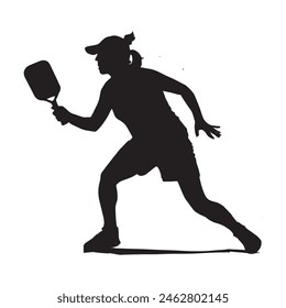 pickleball player vector  art Illustration 