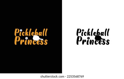 Pickleball Princess T shirt design, typography