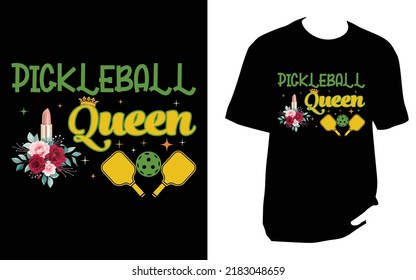 Pickleball Queen pickleball t shirt design