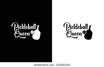Pickleball Queen T shirt design, typography