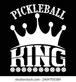 Pickleball quote typography t-shirt design illustrator