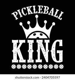 Pickleball quote typography t-shirt design illustrator