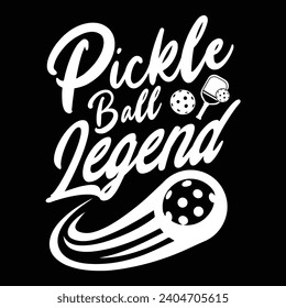 Pickleball quote typography t-shirt design illustrator