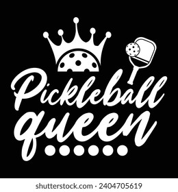 Pickleball quote typography t-shirt design illustrator