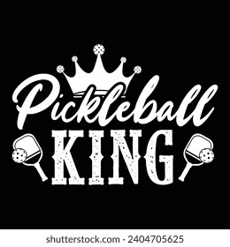 Pickleball quote typography t-shirt design illustrator