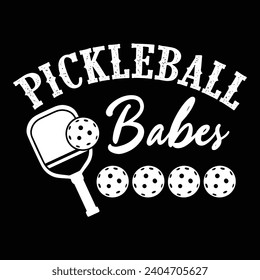 Pickleball quote typography t-shirt design illustrator