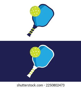 Pickleball Racket with Green Sports Ball