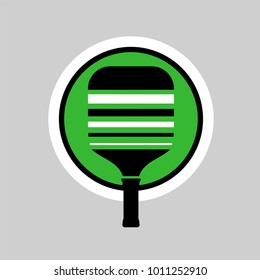 Pickleball racket icon