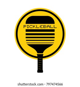 Pickleball racket icon