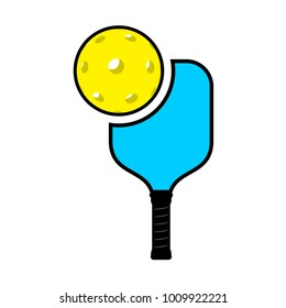 Pickleball racket illustration