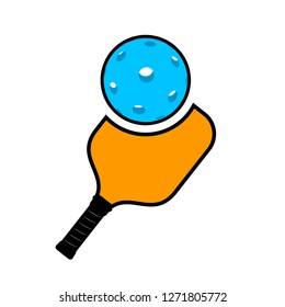 Pickleball racket illustration
