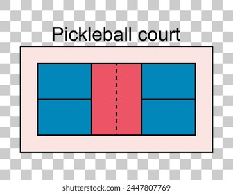 Pickleball Schläger Sport, Indoor-Court Paddle-Ikone, Web flach Symbol Vektorillustration .