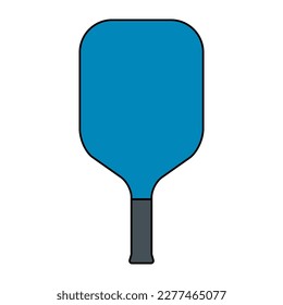 Pickleball racket sport, indoor paddle icon, web flat symbol vector illustration .