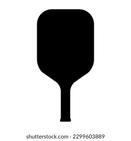 Pickleball racket sport, indoor paddle icon, web flat symbol vector illustration .