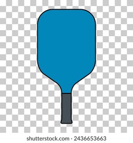 Pickleball racket sport, indoor paddle icon, web flat symbol vector illustration .