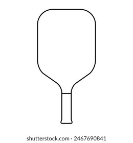 Pickleball racket sport, indoor paddle icon, web flat symbol vector illustration .