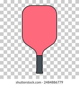 Pickleball racket sport, indoor paddle icon, web flat symbol vector illustration .