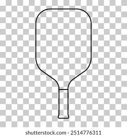 Pickleball racket sport, indoor paddle icon, web flat symbol vector illustration .