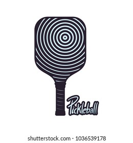 Pickleball racket symbol design