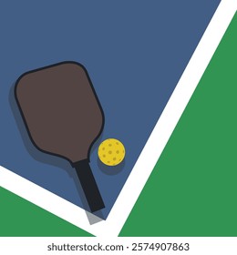 Pickleball sport background design vector