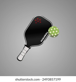 Pickleball sport background hand drawing