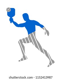 Pickleball sport symbol