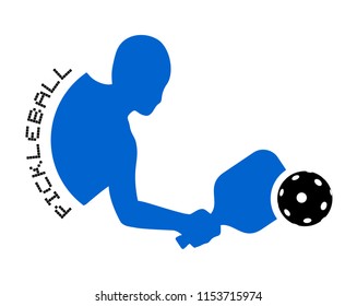 Pickleball sport symbol