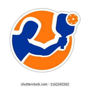 Pickleball sport symbol