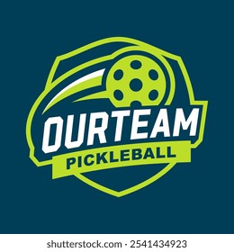 PLANTILLA DE DISEÑO DE LOGOTIPO DE PICKLEBALL SPORTS