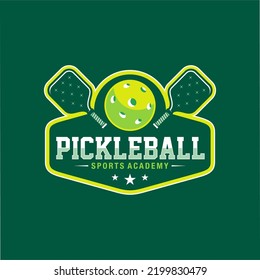 Pickleball Sports Logo Template Design